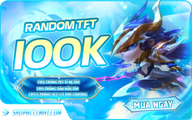 Random acc Đấu Trường Chân Lý - TÚI MÙ PET TÍM LIMITED  - 100.000 VNĐ